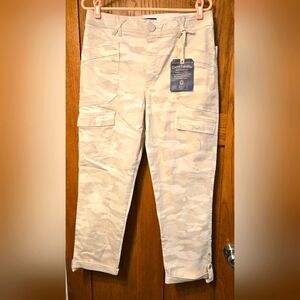 Democracy Beige Camouflage Cargo Pants Size 12